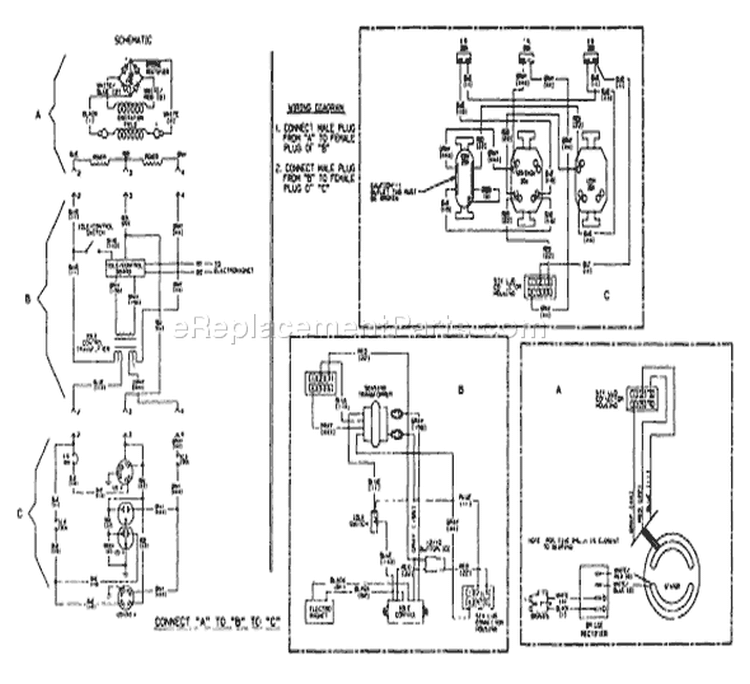 Page B Diagram and Parts List for 9423-1 C4000 Briggs and Stratton Generator